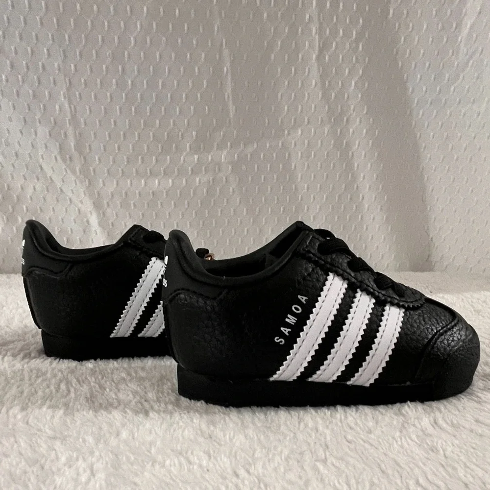 Adidas Samoa I Shoes Size 4K Kids Boys Girls Black And White Youth Unisex JH6779
